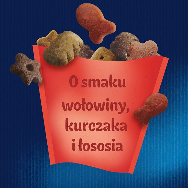 Felix Party Mix Mixed Grill Przekąski o smaku wołowiny kurczaka i łososia 60 g