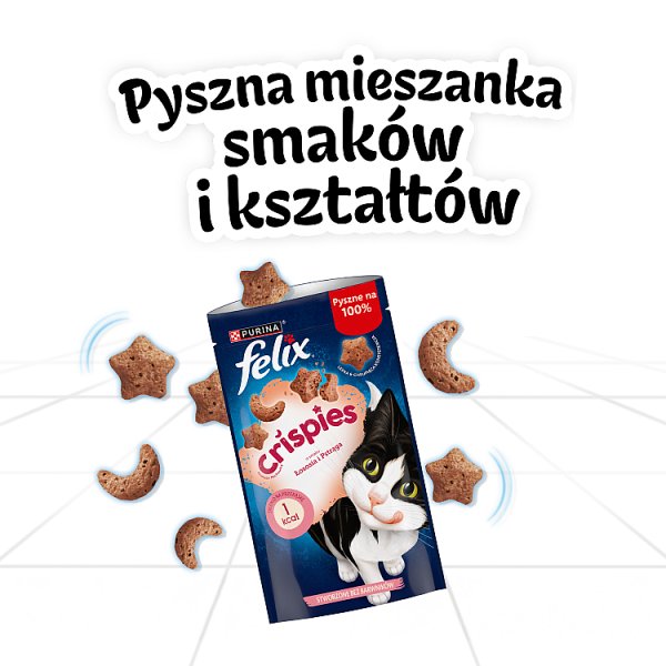 Felix Crispies Przekąski o smaku łososia i pstrąga 45 g