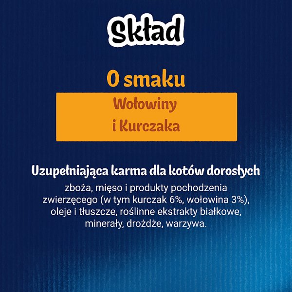 Felix Crispies Przekąski o smaku wołowiny i kurczaka 45 g