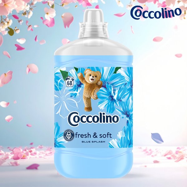 Coccolino Blue Splash Płyn do płukania tkanin koncentrat 1700 ml (68 prań)
