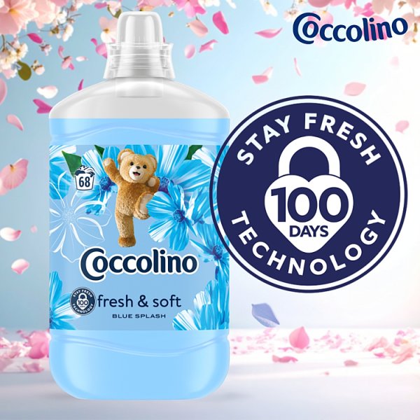 Coccolino Blue Splash Płyn do płukania tkanin koncentrat 1700 ml (68 prań)