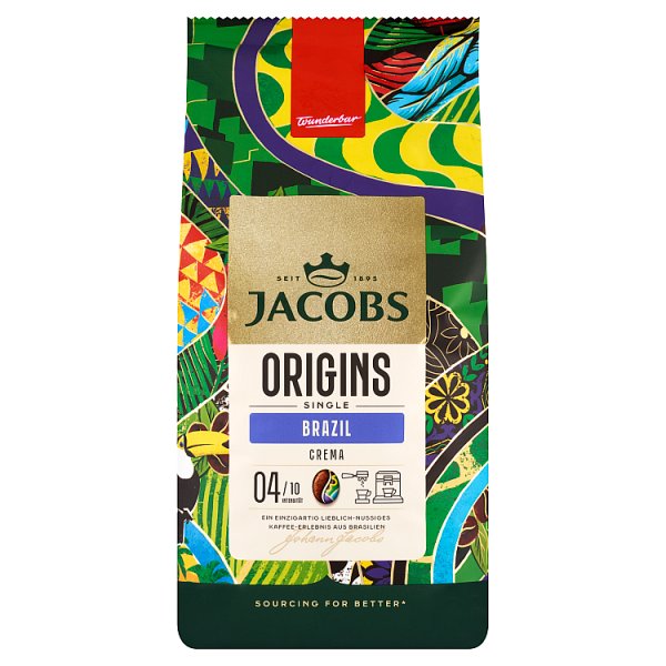 Jacobs Origins Single Brazil Kawa ziarnista palona 1000 g