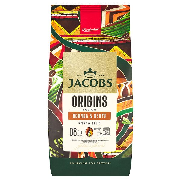 Jacobs Origins Fusion Uganda &amp; Kenya Kawa ziarnista palona 1000 g