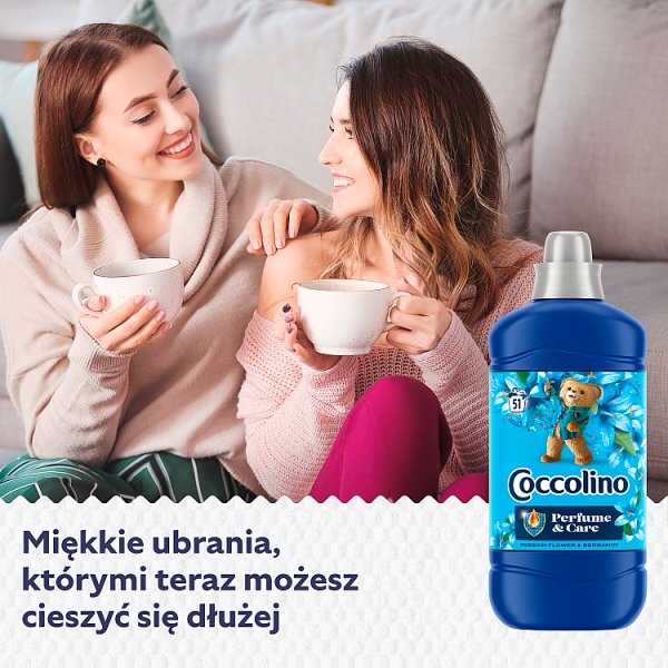 Coccolino Passion Flower &amp; Bergamot Płyn do płukania tkanin koncentrat 1275 ml (51 prań)