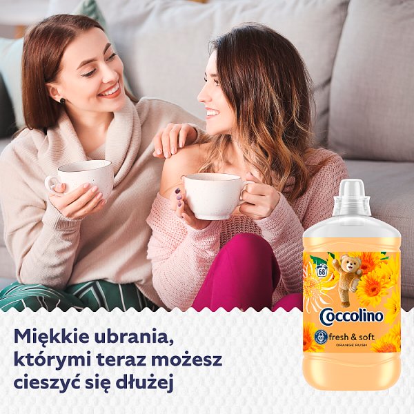 Coccolino Orange Rush Płyn do płukania tkanin koncentrat 1700 ml (68 prań)