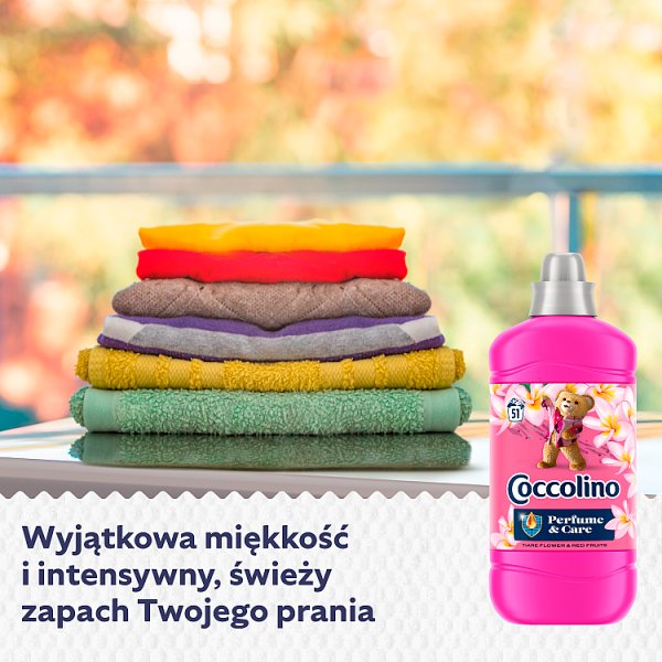 Coccolino Tiare Flower &amp; Red Fruits Płyn do płukania tkanin koncentrat 1275 ml (51 prań)