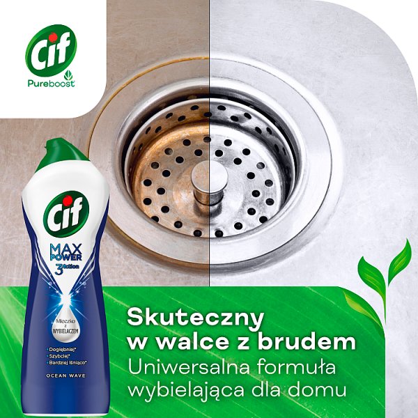 Cif Max Power Ocean Wave Mleczko z wybielaczem 1001 g