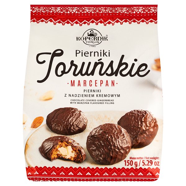Kopernik Pierniki toruńskie z nadzieniem kremowym marcepan 150 g