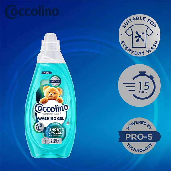 Coccolino Wonder Wash Speed Clean Żel do prania 1480 ml (37 prań)