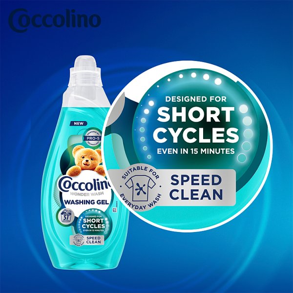 Coccolino Wonder Wash Speed Clean Żel do prania 1480 ml (37 prań)