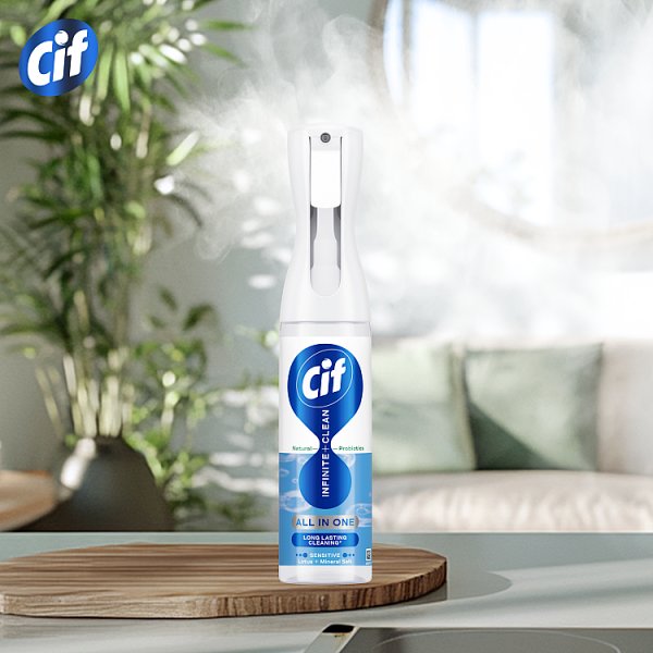Cif Infinite Clean Lotus &amp; Mineral Salt Spray z naturalnymi probiotykami 280 ml