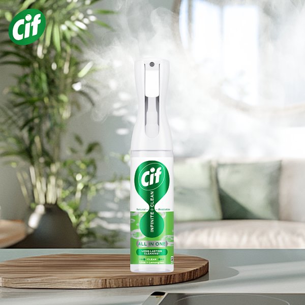Cif Infinite Clean Lime &amp; Lemongrass Spray z naturalnymi probiotykami 280 ml