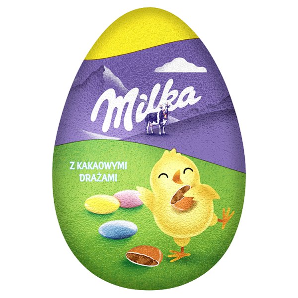 Milka Jajko Z Czekolady Mlecznej Z Kakaowymi Drażami 50 G