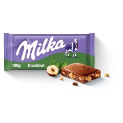 Milka Czekolada Mleczna Z Kawałkami Orzechów 100 G