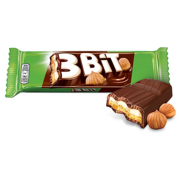 3bit Baton W Czekoladzie Mlecznej Z Nadzieniem O Smaku Orzechowym I Herbatnikiem 46 G