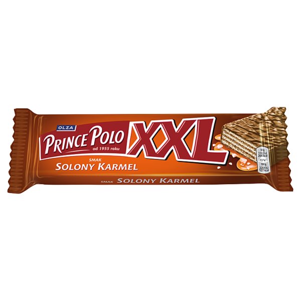 Prince Polo Xxl Kruchy Wafelek Z Kremem O Smaku Solonego Karmelu Oblany Czekoladą 50 G