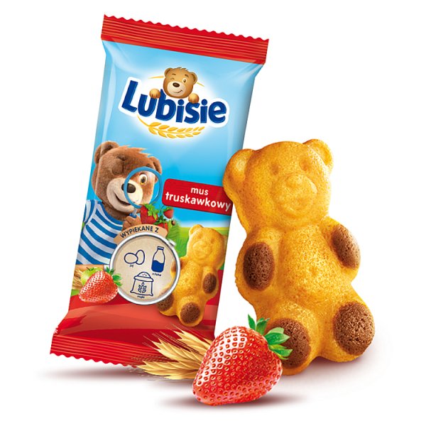 Lubisie Ciastko Biszkoptowe Z Nadzieniem Jabłkowo-truskawkowym 30 G