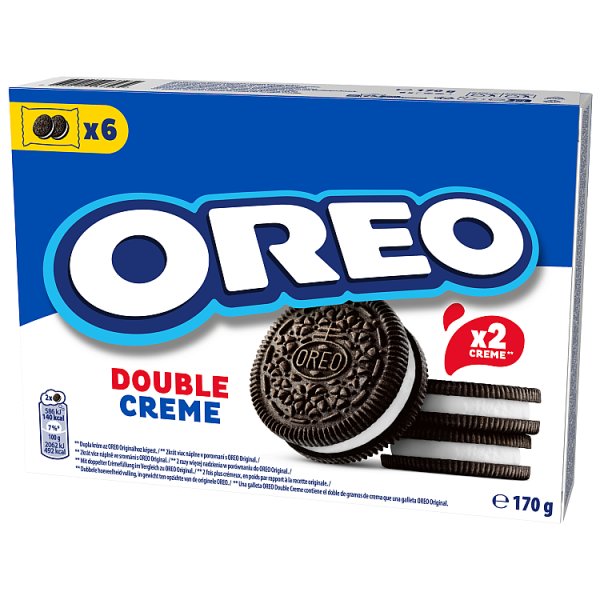 Oreo Double Ciastka Kakaowe Z Nadzieniem O Smaku Waniliowym 170 G