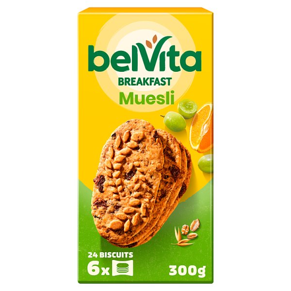 Belvita Breakfast Ciastka Zbożowe Z Musli 300 G (6 X 50 G)