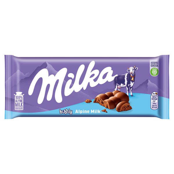 Milka Czekolada Mleczna Bubbly 90 G