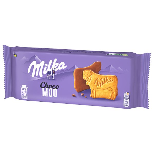 Milka Choco Moo Ciastka Oblane Czekoladą Mleczną 120 G