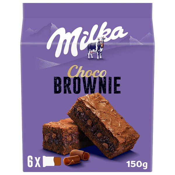 Milka Choco Brownie Ciastka Z Czekoladą I Kawałkami Czekolady Mlecznej 150 G (6 Sztuk)