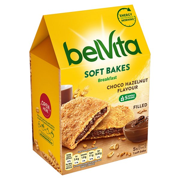 Belvita Breakfast Ciastka Zbożowe Z Nadzieniem O Smaku Czekoladowo-orzechowym 250 G