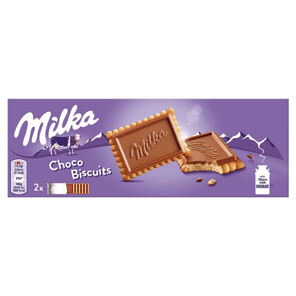 Milka Choco Biscuit Herbatniki Z Czekoladą Mleczną Z Mleka Alpejskiego 150 G