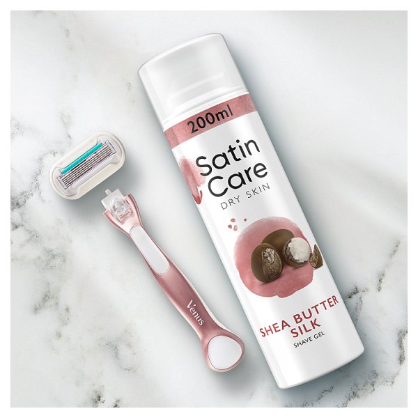 Gillette Satin Care Żel do golenia dla kobiet, Shea Butter Silk, 200ml