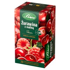 Bifix Premium Herbatka owocowa żurawina z maliną 40 g (20 x 2 g)
