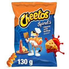 Cheetos Spirals Chrupki kukurydziane o smaku serowo-ketchupowym 130 g