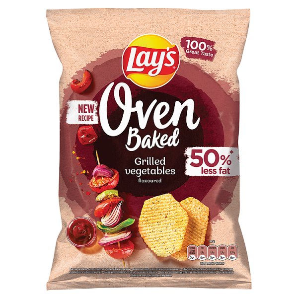 Lay&#039;s Oven Baked Pieczone formowane chipsy ziemniaczane o smaku grillowanych warzyw 110 g