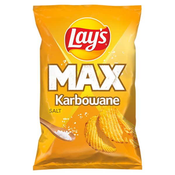 Lay&#039;s Max Chipsy ziemniaczane karbowane solone 120 g