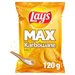 Lay's Max Chipsy ziemniaczane karbowane solone 120 g