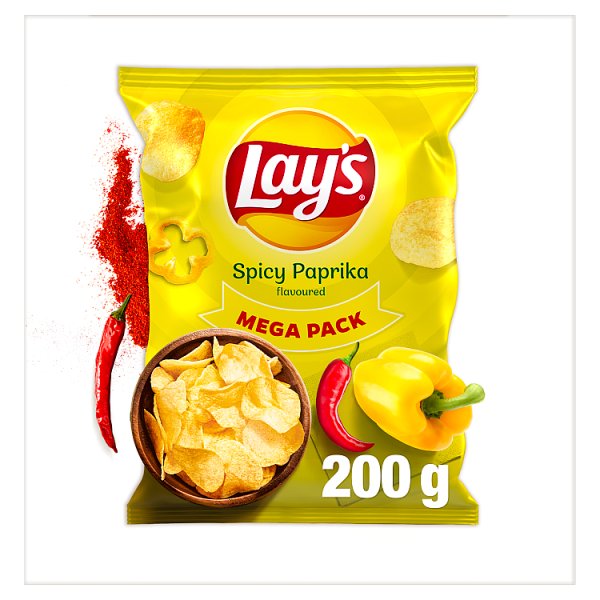 Lay&#039;s Chipsy ziemniaczane o smaku pikantnej papryki 200 g