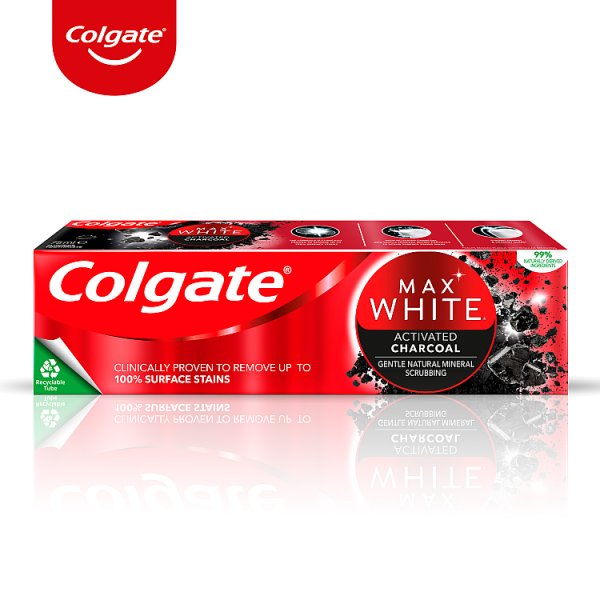 Colgate Max White Charcoal Wybielająca pasta do zębów z aktywnym węglem 75ml