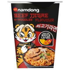 Namdong Danie błyskawiczne kluski o smaku wołowiny z saszetką przyprawową chili 83 g