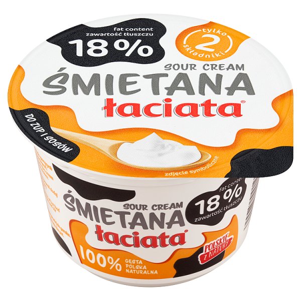 Łaciata Śmietana 18 % 180 g