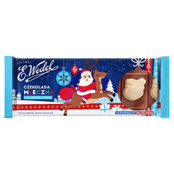 E. Wedel Czekolada mleczna i karmelowa 80 g