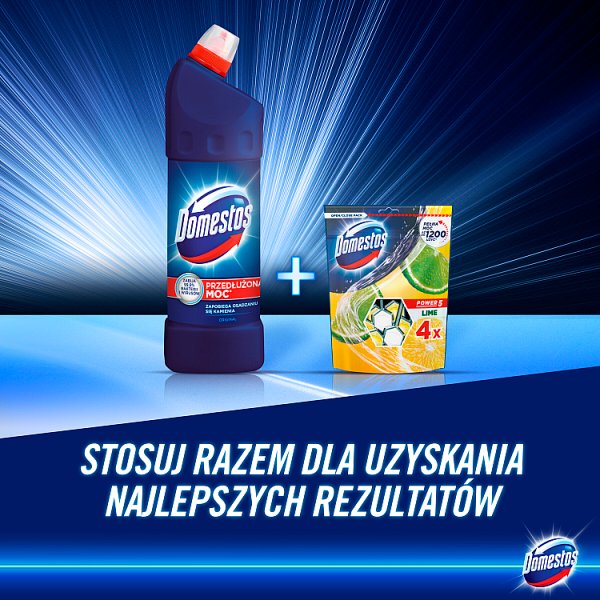 Domestos Przedłużona Moc Original Płyn czyszcząco-dezynfekujący 1 l