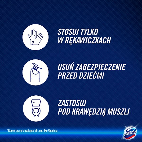 Domestos Przedłużona Moc Original Płyn czyszcząco-dezynfekujący 1 l