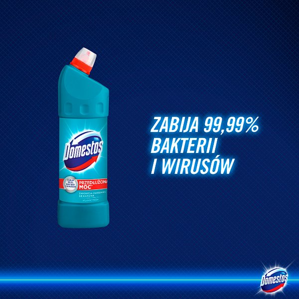 Domestos Przedłużona Moc Atlantic Fresh Płyn czyszcząco-dezynfekujący 1 l
