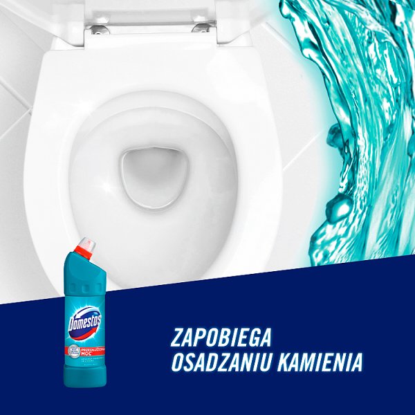 Domestos Przedłużona Moc Atlantic Fresh Płyn czyszcząco-dezynfekujący 1 l