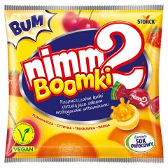 nimm2 Boomki Rozpuszczalne kulki strzelające sokiem wzbogacone witaminami 90 g (17 sztuk)