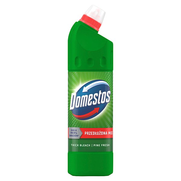 Domestos Przedłużona Moc Pine Fresh Płyn czyszcząco-dezynfekujący 1 l