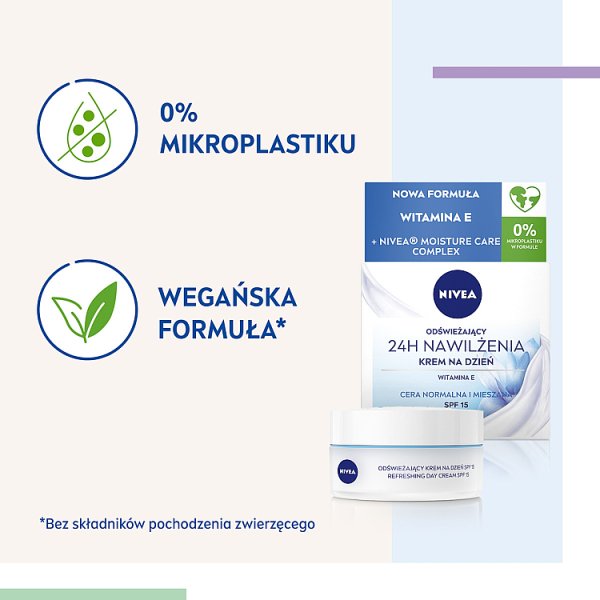 Nivea Odświeżający krem na dzień 24h Nawilżenia 50 ml