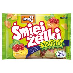 nimm2 Śmiejżelki kwaśne Żelki owocowe wzbogacone witaminami 100 g