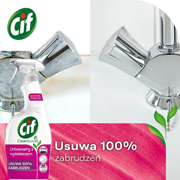 Cif Cleanboost Spray uniwersalny z wybielaczem 750 ml