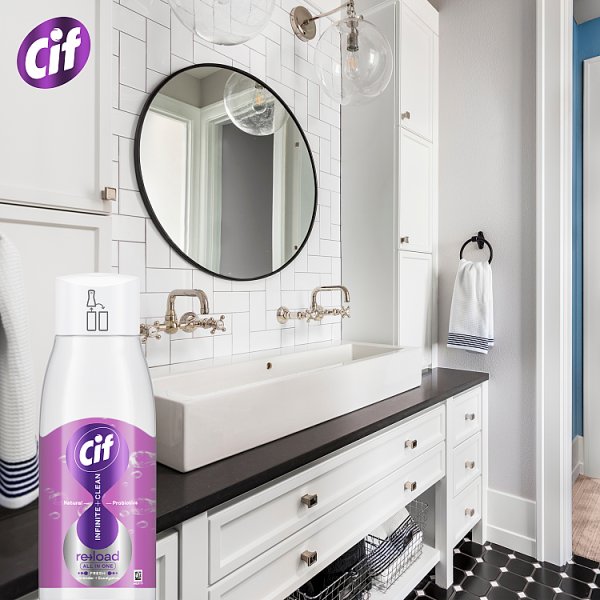 Cif Infinite Clean Lavender &amp; Eucalyptus Spray z naturalnymi probiotykami 590 ml