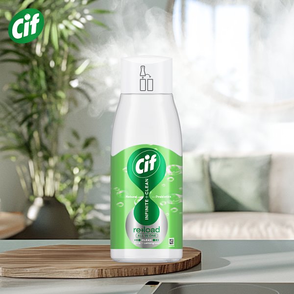 Cif Infinite Clean Lime &amp; Lemongrass Spray z naturalnymi probiotykami 590 ml